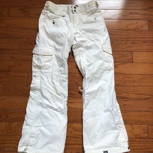 Roxy Snow Pants White XS Ski or Snowboard Pants